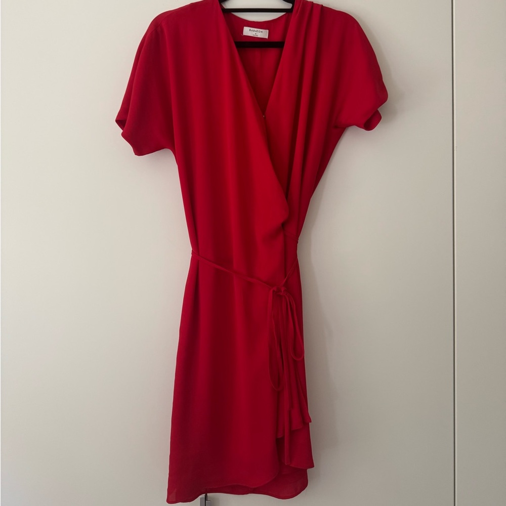 Babaton Red Wrap Dress